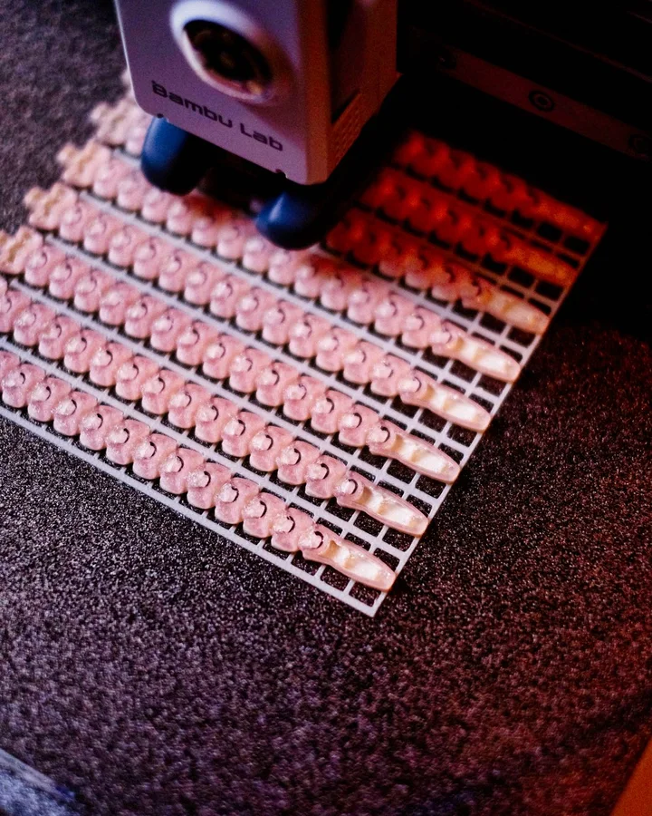 3D printer producing a small batch of spare parts